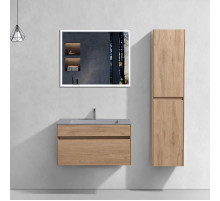 Комплект мебели натуральный дуб 80 см Vincea Chiara VMC-2C800NO + VCB-13800G + VLM-3VN800