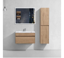 Комплект мебели натуральный дуб 80 см Vincea Chiara VMC-2C800NO + VCB-13800W + VLM-3VN800