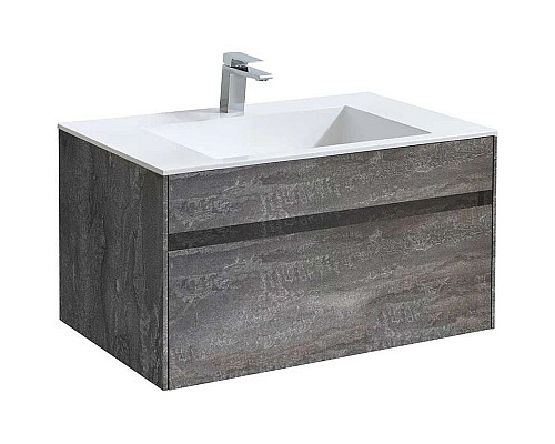 Santeh-Crystal.ru: Тумба с раковиной серый камень 80 см Vincea Chiara VMC-2C800GS + VCB-13800W Купить Тумба с раковиной серый камень 80 см Vincea Chiara VMC-2C800GS + VCB-13800W в магазине сантехники Santeh-Crystal.ru