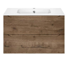 Тумба с раковиной дуб винтаж 81 см Vincea Norma VMC-2N800VO + VCB-2N800W