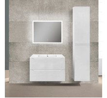 Комплект мебели белый глянец 81 см Vincea Norma VMC-2N800GW + VCB-2N800W + VLM-2B800