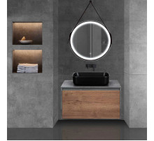 Комплект мебели дуб табачный/бетон 80 см Vincea Mesa VMC-2MS800TB + VBS-105MB + VLM-2N600+