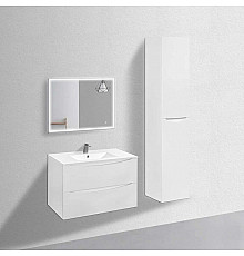 Комплект мебели белый глянец 91,5 см Vincea Mia VMC-2MC900GW + VBS-13990 + VLM-3VN800