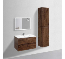 Комплект мебели темный дуб 81,5 см Vincea Mia VMC-2MC800RW + VBS-13980 + VLM-3VN800