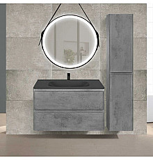 Комплект мебели бетон 79,4 см Vincea Vico VMC-2V800BT + VCB-2VP800B + VLM-2N700+