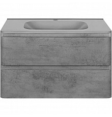 Тумба с раковиной бетон 79,4 см Vincea Vico VMC-2V800BT + VCB-2VP800G