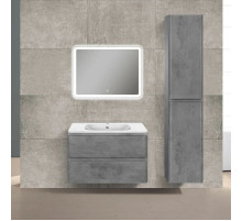 Комплект мебели бетон 79,4 см Vincea Vico VMC-2V800BT + VCB-2VP800W + VLM-2A800