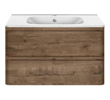 Тумба с раковиной дуб винтаж 79,4 см Vincea Vico VMC-2V800VO + VCB-2VP800W