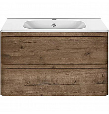 Тумба с раковиной дуб винтаж 79,4 см Vincea Vico VMC-2V800VO + VCB-2VP800W