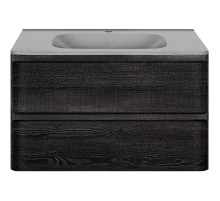 Тумба с раковиной черное дерево 79,4 см Vincea Vico VMC-2V800CN + VCB-2VP800G