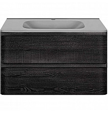 Тумба с раковиной черное дерево 79,4 см Vincea Vico VMC-2V800CN + VCB-2VP800G