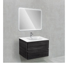 Комплект мебели черное дерево 79,4 см Vincea Vico VMC-2V800CN + VCB-2VP800W + VLM-3MA800