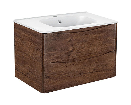 Santeh-Crystal.ru: Тумба с раковиной темный дуб 79,4 см Vincea Paola VMC-2P800RW + VCB-2VP800W Купить Тумба с раковиной темный дуб 79,4 см Vincea Paola VMC-2P800RW + VCB-2VP800W в магазине сантехники Santeh-Crystal.ru