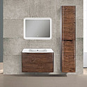 Комплект мебели темный дуб 79,4 см Vincea Paola VMC-2P800RW + VCB-2VP800W + VLM-2A800 Комплект мебели темный дуб 79,4 см Vincea Paola VMC-2P800RW + VCB-2VP800W + VLM-2A800