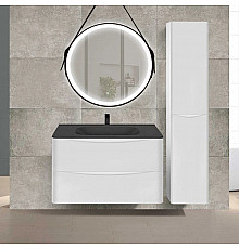 Комплект мебели белый глянец 79,4 см Vincea Paola VMC-2P800GW + VCB-2VP800B + VLM-2N700+