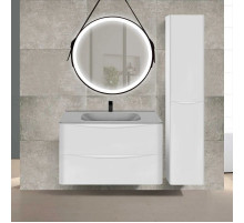 Комплект мебели белый глянец 79,4 см Vincea Paola VMC-2P800GW + VCB-2VP800G + VLM-2N700+