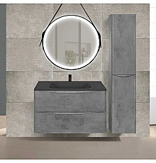 Комплект мебели бетон 79,4 см Vincea Paola VMC-2P800BT + VCB-2VP800B + VLM-2N700+