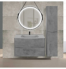 Комплект мебели бетон 79,4 см Vincea Paola VMC-2P800BT + VCB-2VP800G + VLM-2N700+