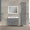 Комплект мебели бетон 79,4 см Vincea Paola VMC-2P800BT + VCB-2VP800W + VLM-2A800 Комплект мебели бетон 79,4 см Vincea Paola VMC-2P800BT + VCB-2VP800W + VLM-2A800