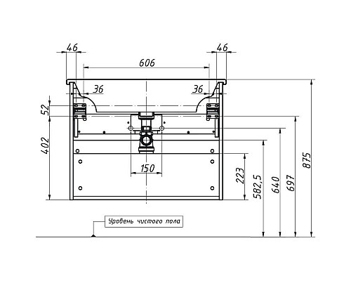 Приобрести Тумба белый матовый 77 см Caprigo Sydney 34816-B231 в магазине сантехники Santeh-Crystal.ru