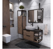 Комплект мебели дуб веллингтон/черный 90 см Grossman Лофт 109001 + GR-3020 + 209001