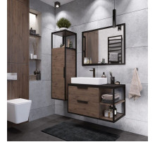 Комплект мебели дуб веллингтон/черный 90 см Grossman Лофт 109001 + GR-3031 + 209001