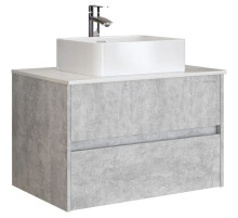 Тумба с раковиной светлый цемент 80 см Grossman Эдванс 108010 + GR-3016