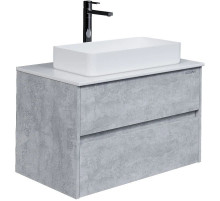 Тумба с раковиной светлый цемент 80 см Grossman Эдванс 108010 + GR-3031