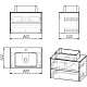 Заказать Комплект мебели светлый цемент 80 см Grossman Эдванс 108010 + GR-3016 + 208007 в магазине сантехники Santeh-Crystal.ru