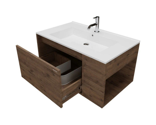 Приобрести Комплект мебели дуб веллингтон 86 см Grossman Тенза 108503 + Y18298 + 208501 в магазине сантехники Santeh-Crystal.ru