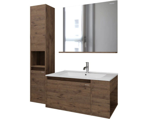 Приобрести Комплект мебели дуб веллингтон 86 см Grossman Тенза 108503 + Y18298 + 208501 в магазине сантехники Santeh-Crystal.ru