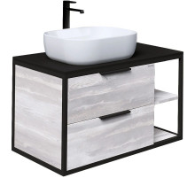 Тумба с раковиной шанико/черный 90 см Grossman Лофт 109002 + GR-3020
