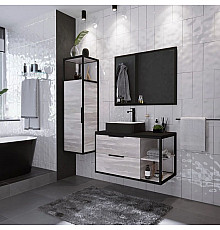 Комплект мебели шанико/черный 90 см Grossman Лофт 109002 + GR-4042BW + 209001