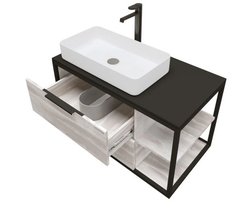 Заказать Комплект мебели шанико/черный 90 см Grossman Лофт 109002 + GR-3031 + 209001 в магазине сантехники Santeh-Crystal.ru