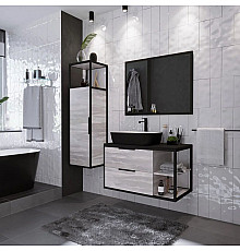 Комплект мебели шанико/черный 90 см Grossman Лофт 109002 + GR-4041BW + 209001