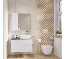 Комплект мебели дуб веллингтон/белый матовый 80 см Grossman Альба 108011 + GR-3016 + 208006