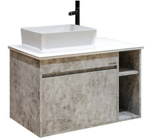 Тумба с раковиной бетон 80 см Grossman Фалькон 108005 + GR-3016
