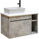Купить Тумба с раковиной бетон 80 см Grossman Фалькон 108005 + GR-3016 в магазине сантехники Santeh-Crystal.ru