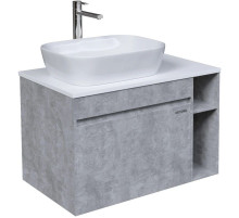 Тумба с раковиной бетон 80 см Grossman Фалькон 108005 + GR-3020