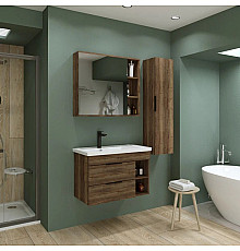 Комплект мебели темный дуб 81 см Grossman Форта 1080042 + 30469 + 2080022