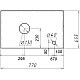 Купить Тумба с раковиной дуб сонома/серый матовый 77 см Grossman Флай 108002 + 508002 + GR-3020 в магазине сантехники Santeh-Crystal.ru