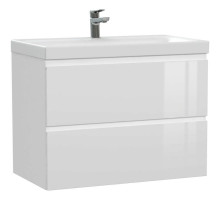 Тумба белый глянец 77,6 см Cersanit Moduo 64141