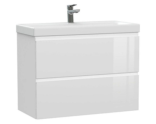 Купить Тумба белый глянец 77,6 см Cersanit Moduo Slim 64126 в магазине сантехники Santeh-Crystal.ru