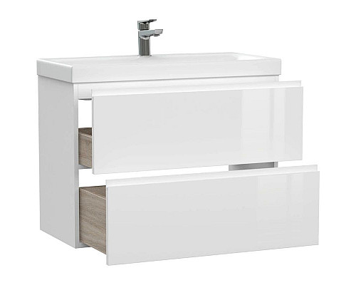 Купить Тумба белый глянец 77,6 см Cersanit Moduo Slim 64126 в магазине сантехники Santeh-Crystal.ru