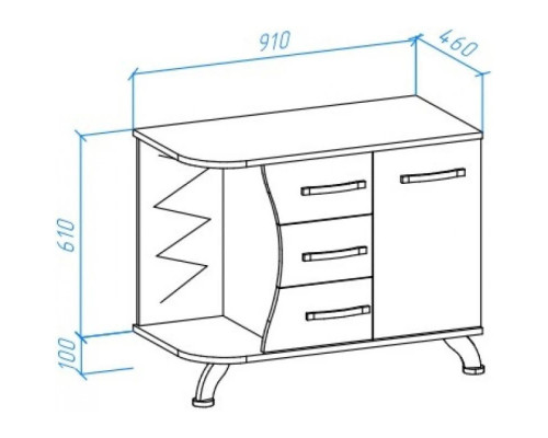 Заказать Тумба с раковиной белый глянец/черный глянец 91 см Bellezza Рио 4633615141262 + 4620008193823 в магазине сантехники Santeh-Crystal.ru