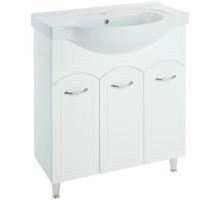 Тумба с раковиной белый глянец 79,5 см Bellezza Амелия 4630313000013 + 4690311008985