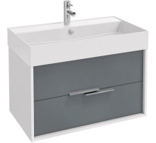 Тумба белый глянец/серый матовый 79,9 см Jacob Delafon Vivienne EB1667-J5-J54