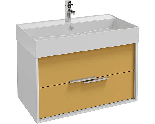 Заказать Тумба белый/императорский желтый глянец 79,9 см Jacob Delafon Vivienne EB1507-N18-G1N в магазине сантехники Santeh-Crystal.ru