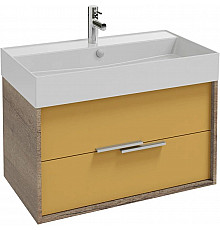 Тумба дуб табак/императорский желтый глянец 79,9 см Jacob Delafon Vivienne EB1507-E52-G1N