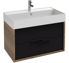 Тумба дуб табак/черный матовый 79,9 см Jacob Delafon Vivienne EB1584-E52-M61